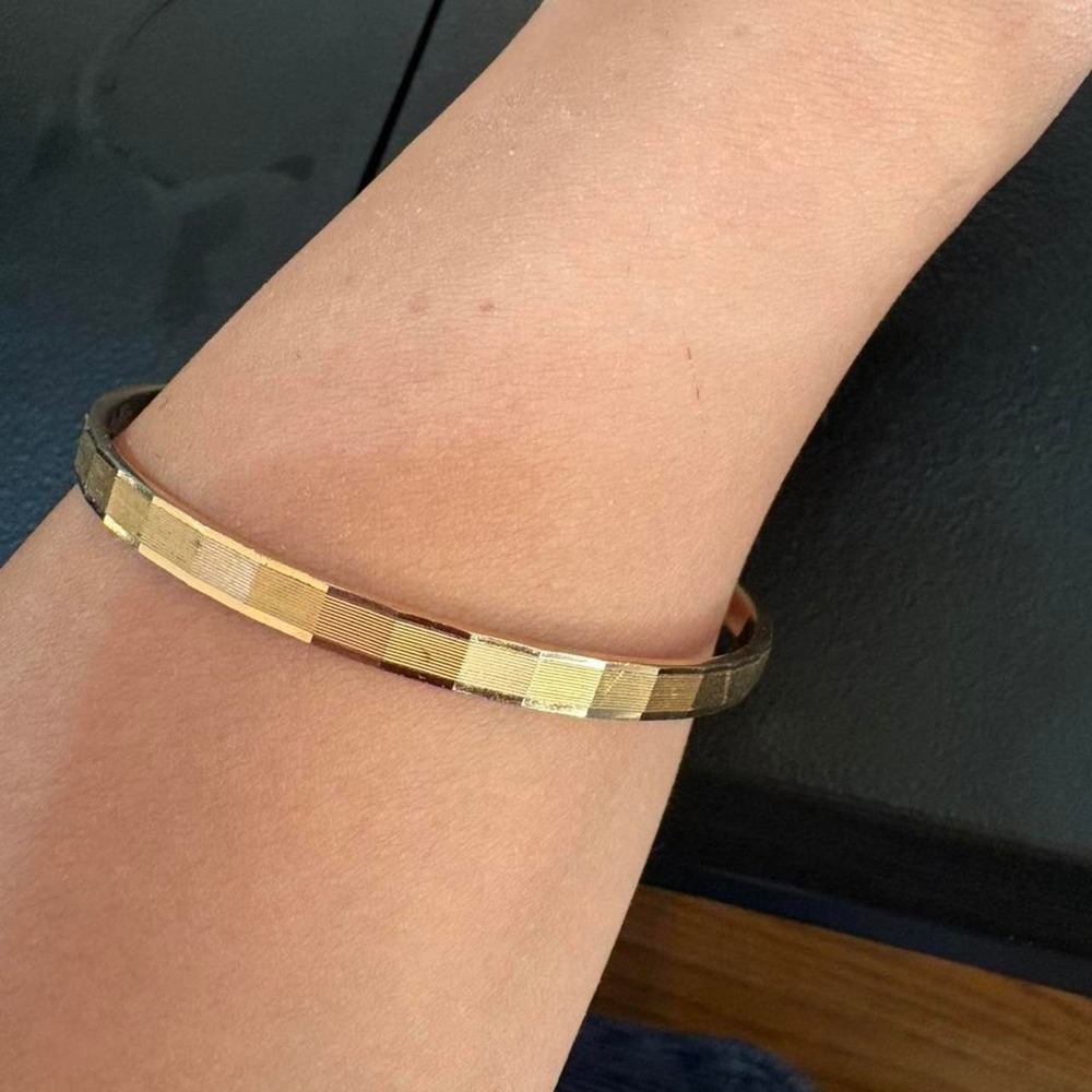 Vintage Monet gold bracelet bangke